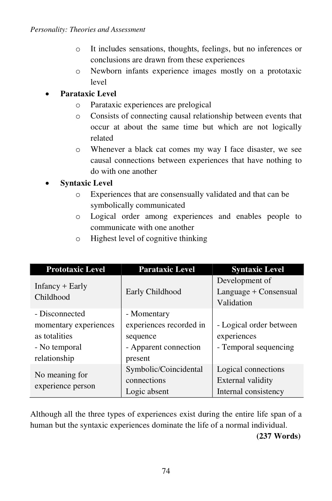 research paper about personality theories